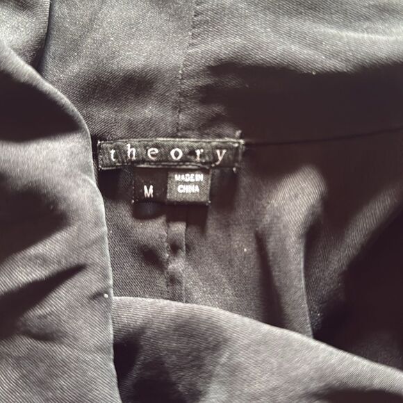 THEORY silk blend cowl neck blouse - Picture 3 of 3